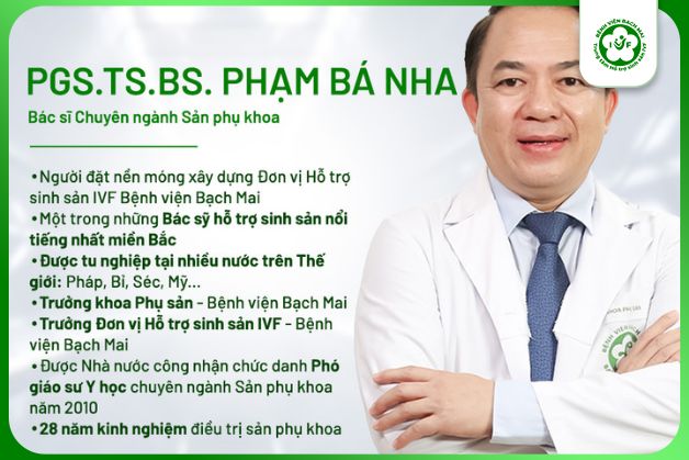 Bác sĩ Phạm Bá Nha - Trưởng đơn vị hỗ trợ sinh sản Bệnh viện Bạch Mai